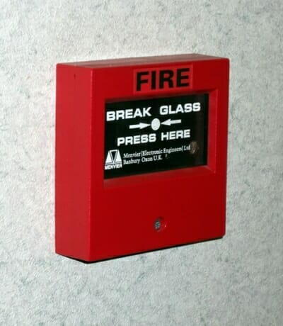 break glass fire alarm system