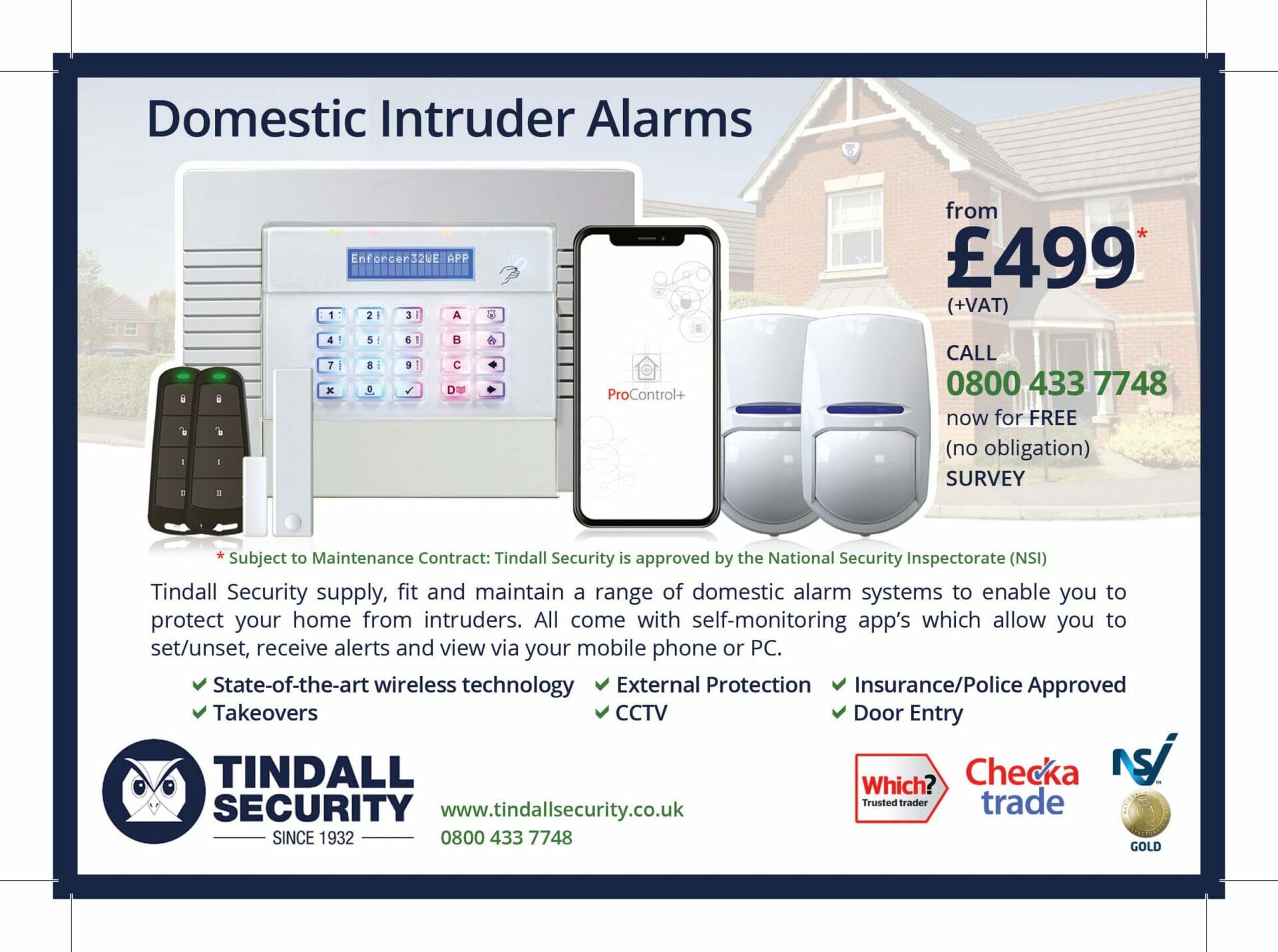 Domestic Intruder Alarms